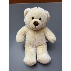 Build A Bear Plush White/beige/creamy Bear, Cuddle Toy, Lovie, Valentines Day